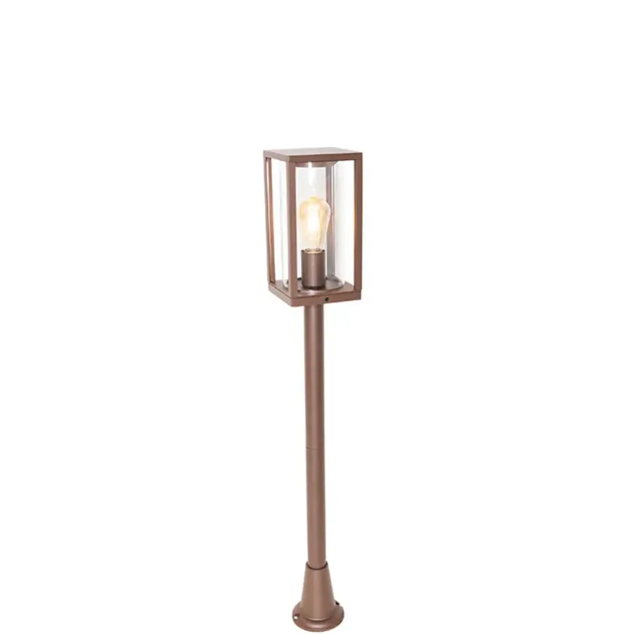 QAZQA staande buitenlampen charlois bronskleurig e27