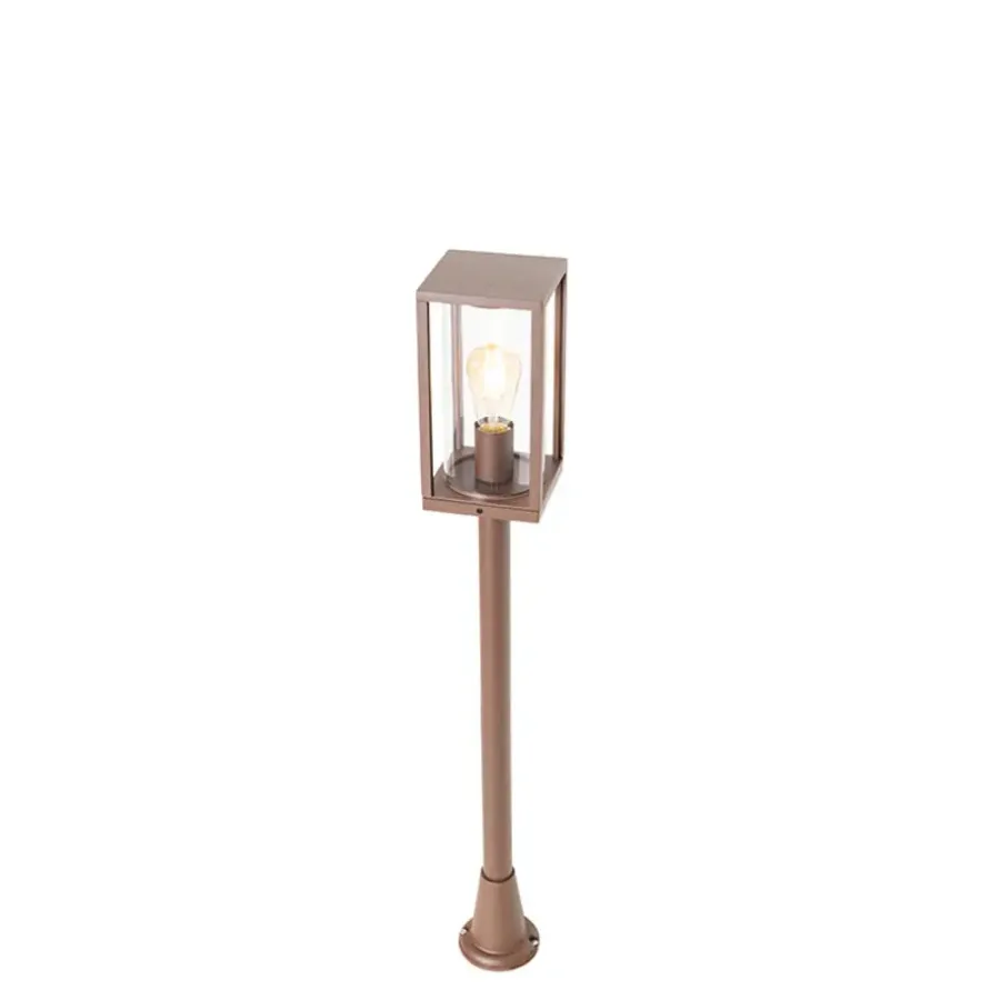 QAZQA staande buitenlampen charlois bronskleurig e27