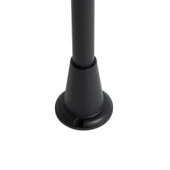 QAZQA staande buitenlampen charlois zwart e27