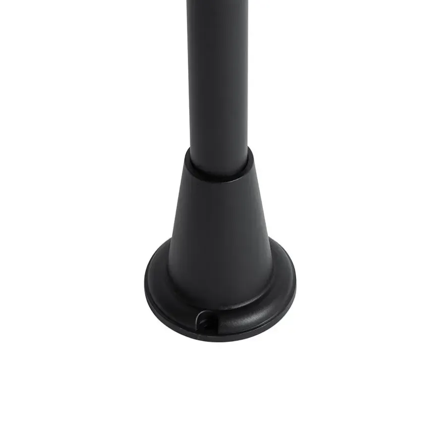 QAZQA staande buitenlampen charlois zwart e27