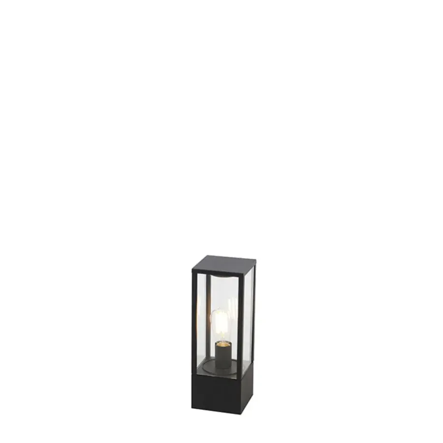 QAZQA staande buitenlampen charlois zwart e27