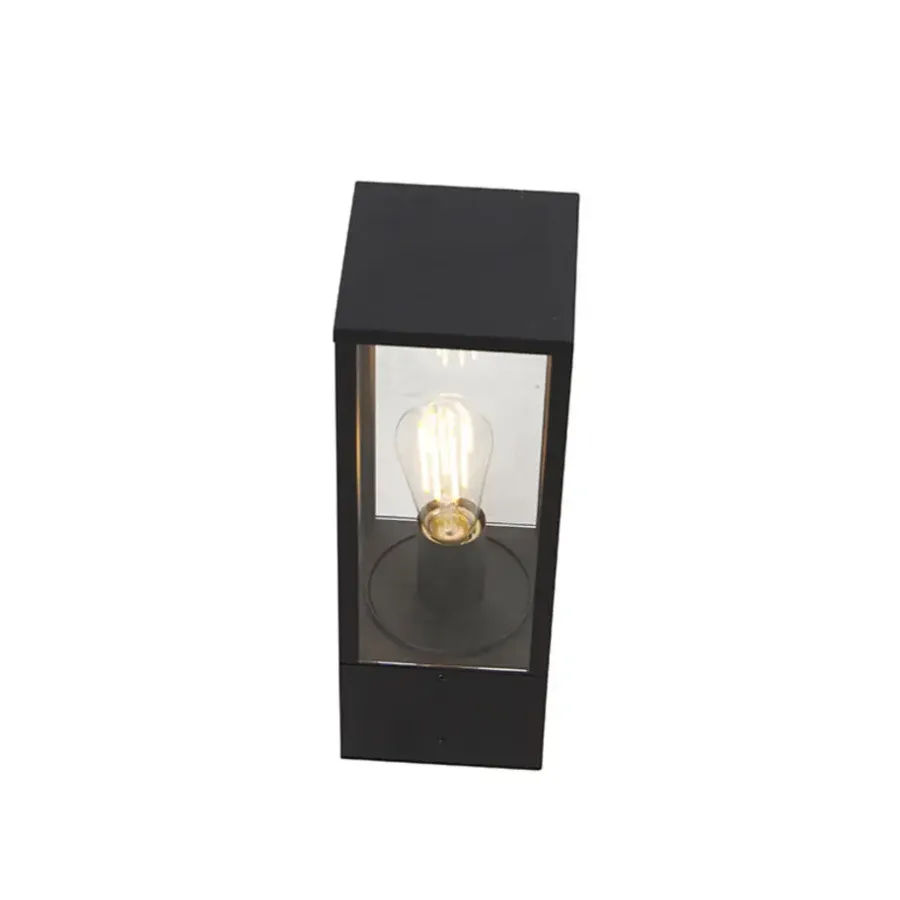 QAZQA staande buitenlampen charlois zwart e27