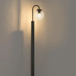 Staande Lampen-QAZQA staande buitenlampen sfera zwart e27