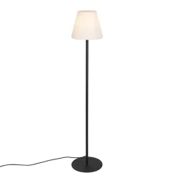 Staande Lampen-QAZQA staande buitenlampen virginia fl zwart e27