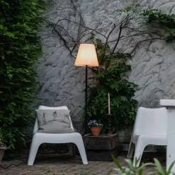 Staande Lampen-QAZQA staande buitenlampen virginia fl zwart e27