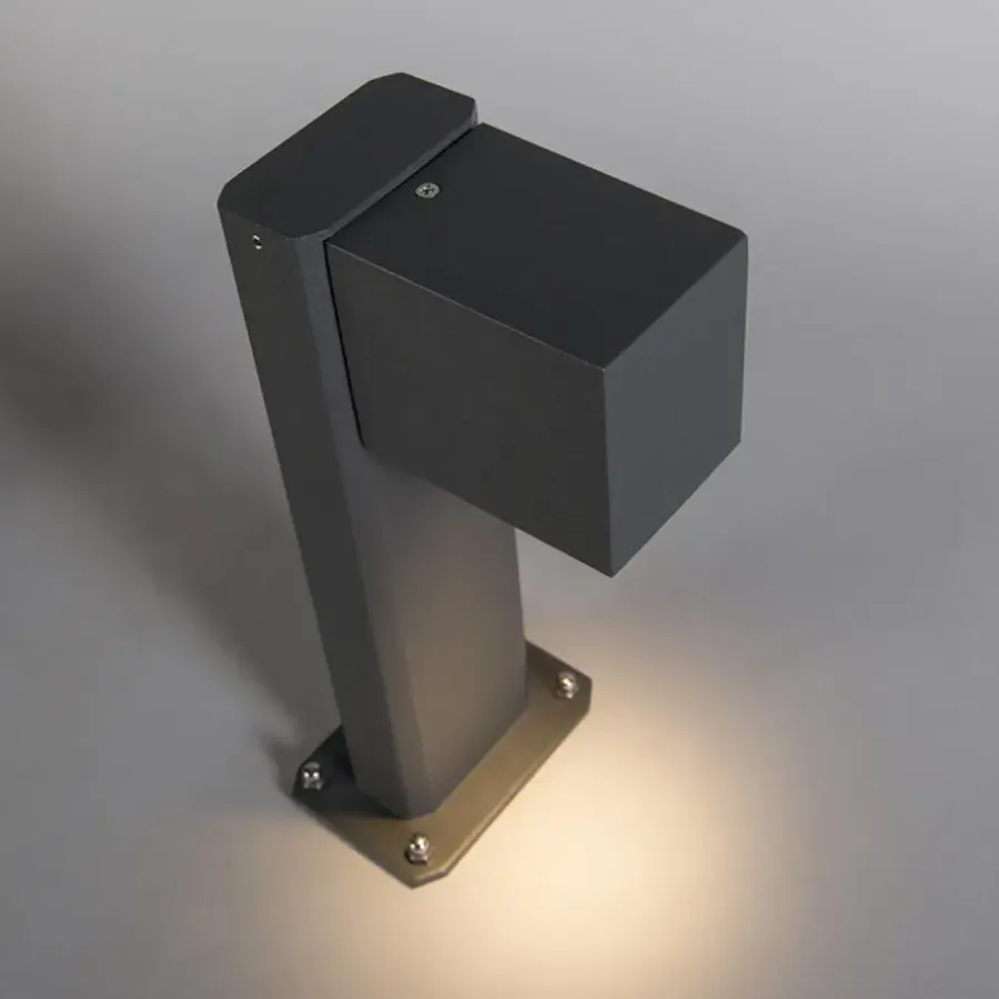 QAZQA staande buitenlampen baleno grijs gu10