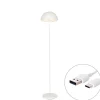 Buitenverlichting|Staande Lampen-QAZQA staande buitenlampen keira wit geïntegreerde led