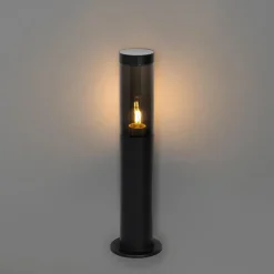 Staande Lampen-QAZQA staande buitenlampen rox zwart e27