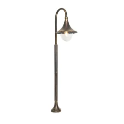 QAZQA staande buitenlampen daphne goudkleurig e27