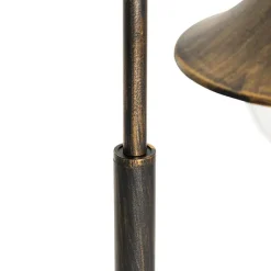 QAZQA staande buitenlampen daphne goudkleurig e27