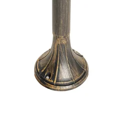 QAZQA staande buitenlampen daphne goudkleurig e27