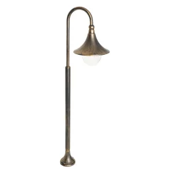 QAZQA staande buitenlampen daphne goudkleurig e27