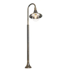 QAZQA staande buitenlampen daphne goudkleurig e27