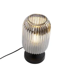 Tafellampen-QAZQA tafellampen banci zwart e27