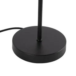 QAZQA tafellampen dome zwart e27