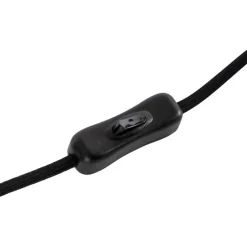 QAZQA tafellampen dome zwart e27
