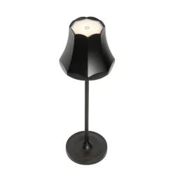 Tafellampen-QAZQA tafellampen granny retro zwart geïntegreerde led