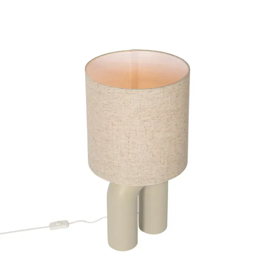 Tafellampen-QAZQA tafellampen lotti beige e27