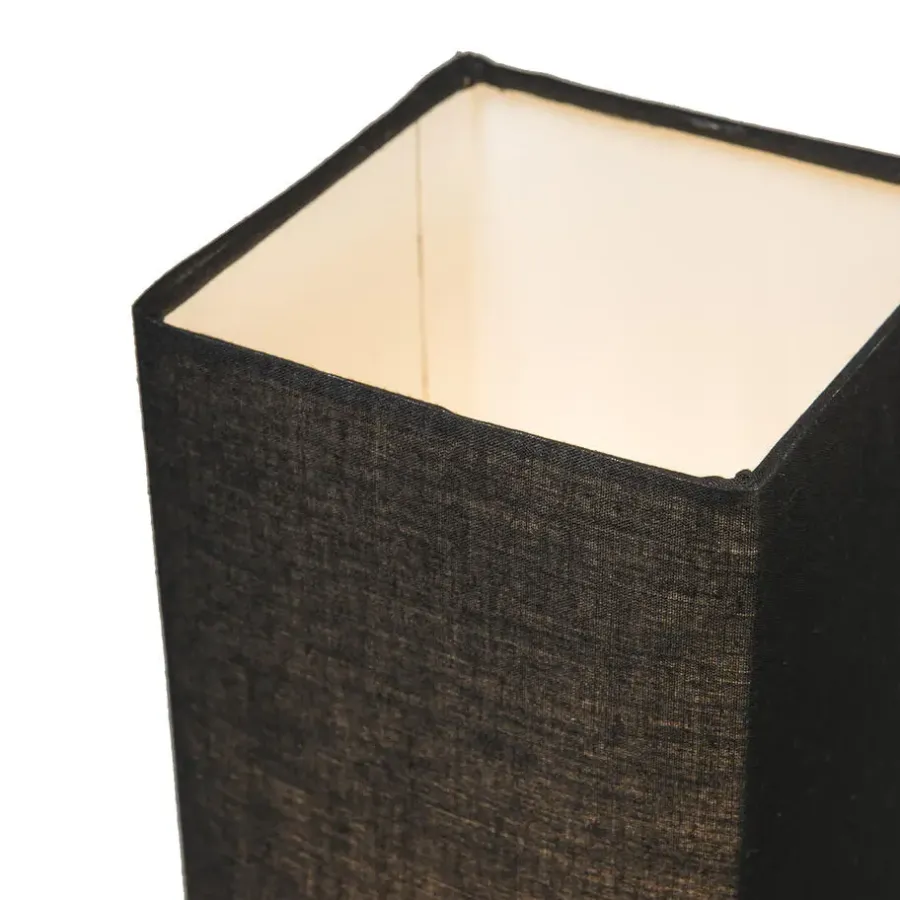 Tafellampen-QAZQA tafellampen milo tl zwart e14