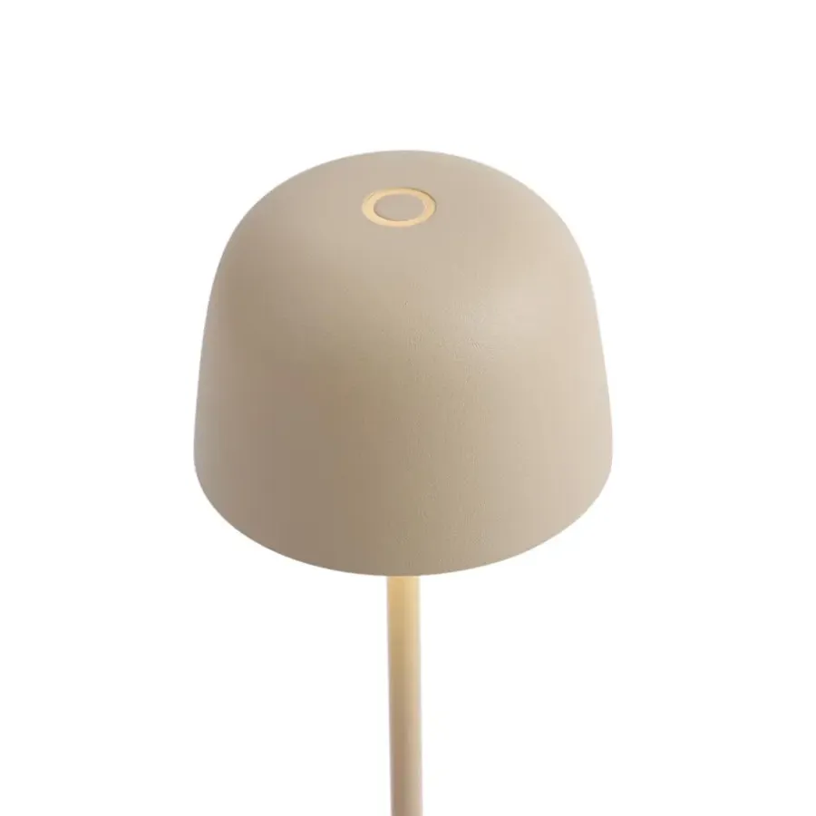 Tafellampen-QAZQA tafellampen raika beige geïntegreerde led