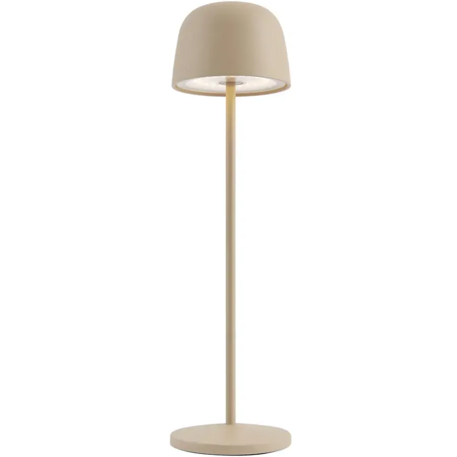 Tafellampen-QAZQA tafellampen raika beige geïntegreerde led