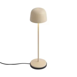Tafellampen-QAZQA tafellampen raika beige geïntegreerde led