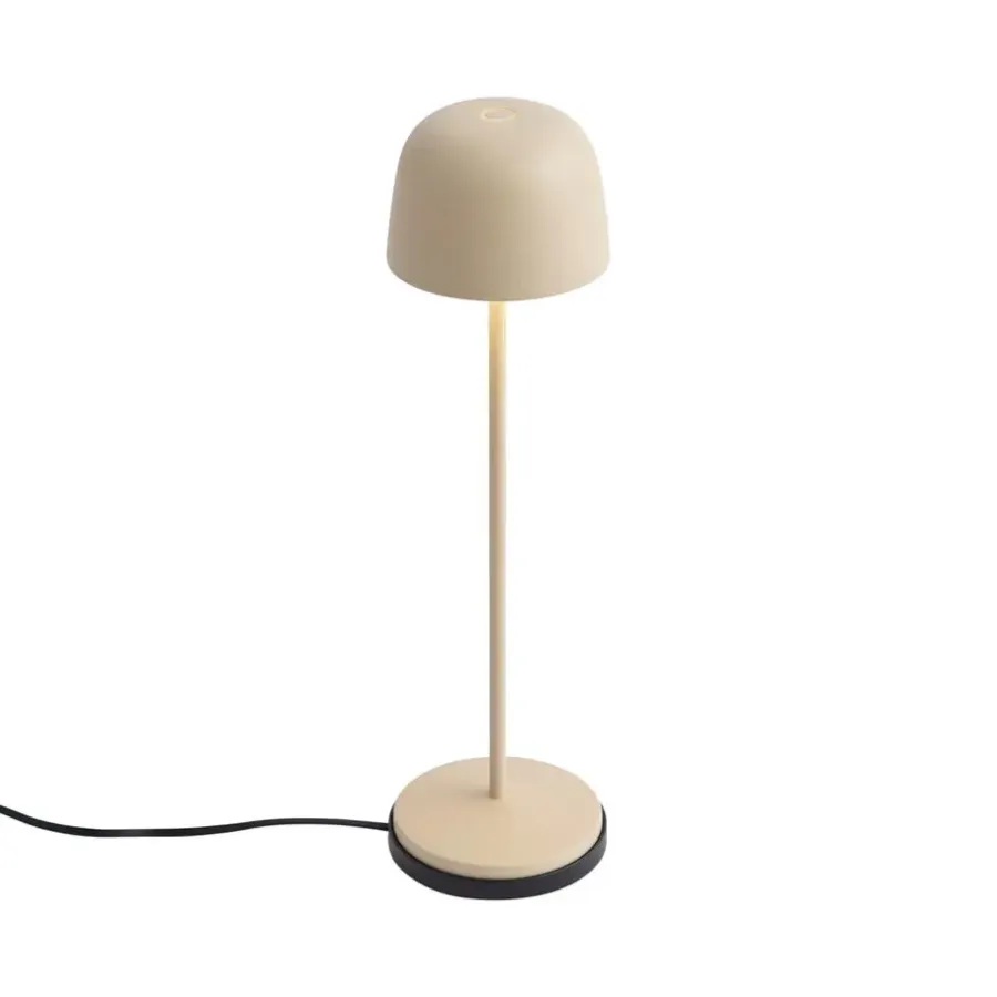 Tafellampen-QAZQA tafellampen raika beige geïntegreerde led