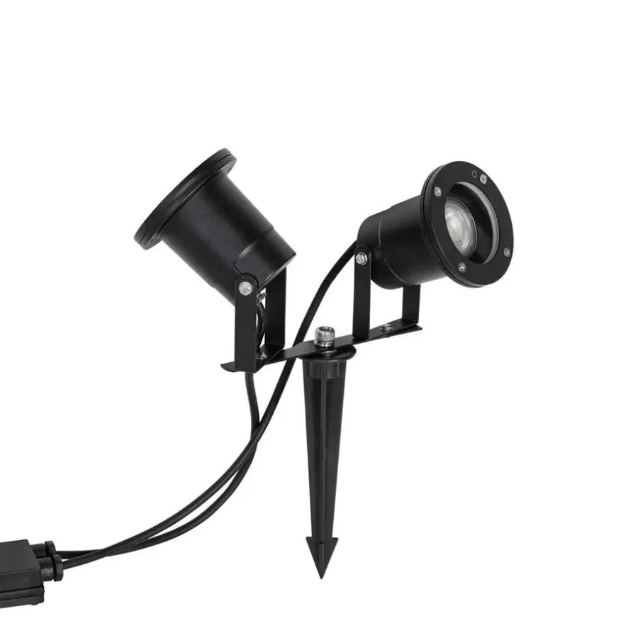 QAZQA tuinspots basic zwart gu10
