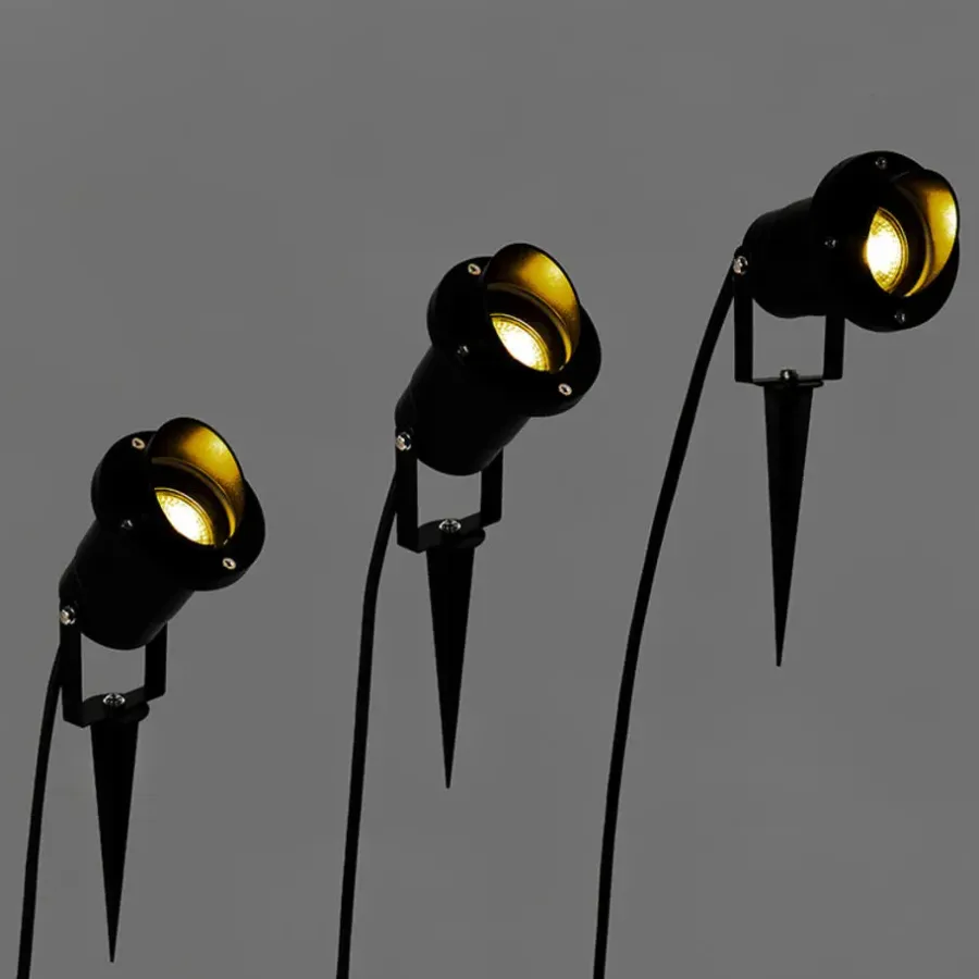 Grondspots-QAZQA tuinspots done zwart gu10