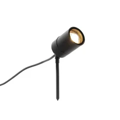 Prikspots-QAZQA tuinspots solo zwart gu10