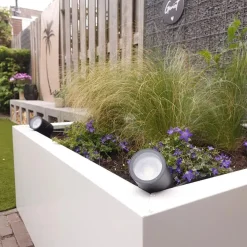 Prikspots-QAZQA tuinspots solo zwart gu10
