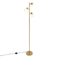 Staande Lampen-QAZQA vloerlampen anouk goudkleurig e14