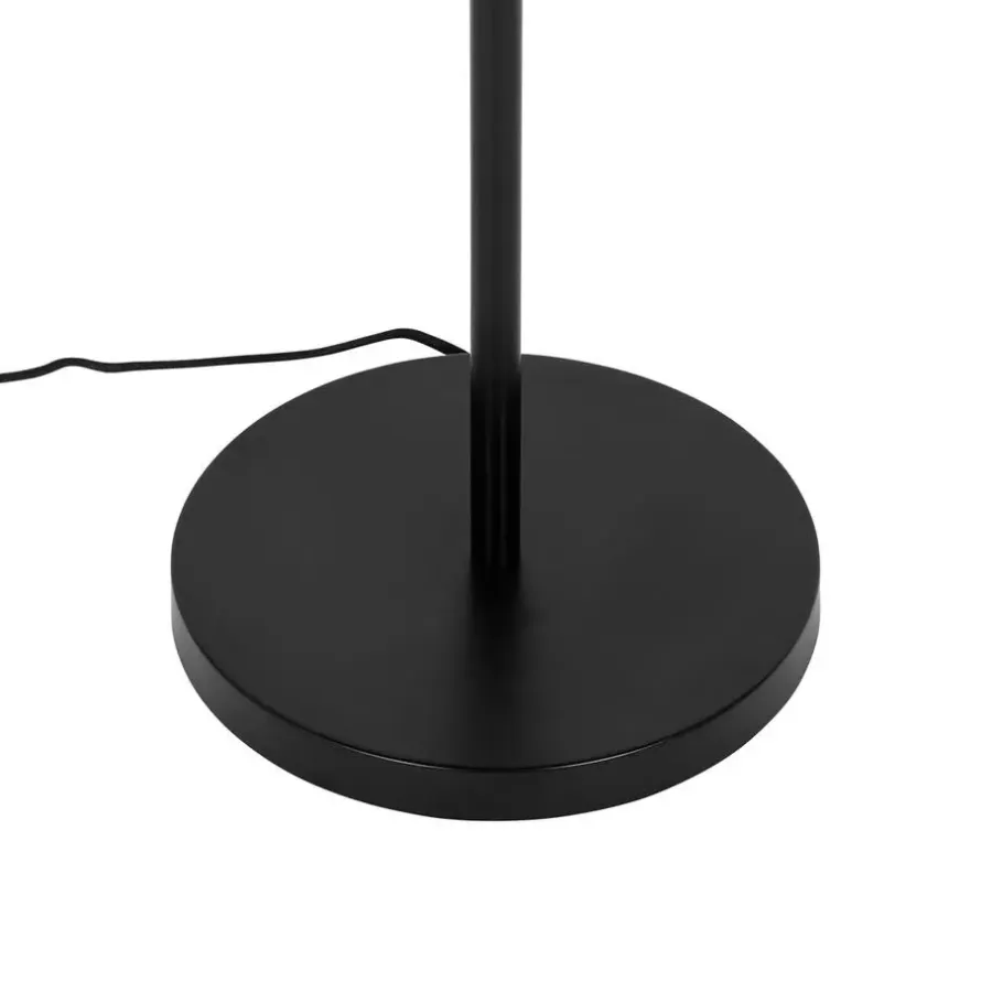 Staande Lampen-QAZQA vloerlampen ayesha zwart e27
