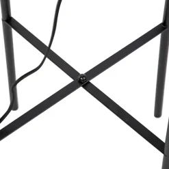 QAZQA vloerlampen bliss_mesh zwart e27