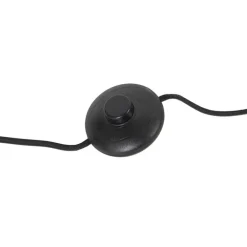 QAZQA vloerlampen bliss zwart e27