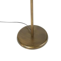 Staande Lampen-QAZQA vloerlampen botanica goudkleurig e27