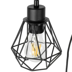 Staande Lampen-QAZQA vloerlampen chon zwart e27