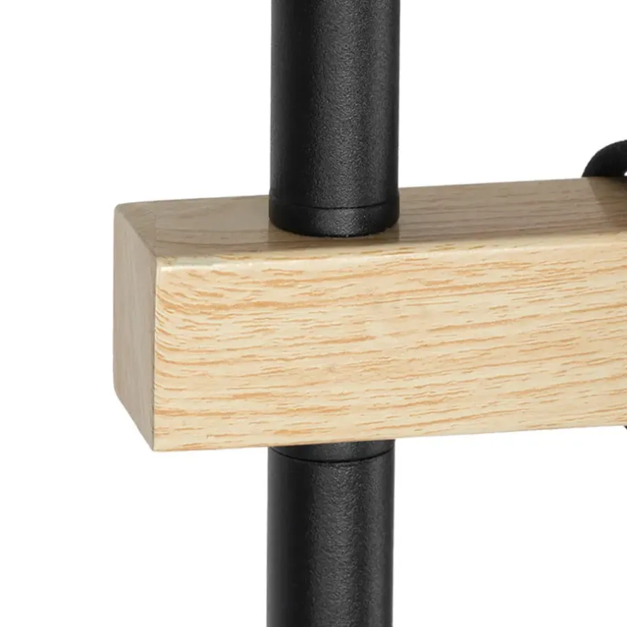 Staande Lampen-QAZQA vloerlampen chon zwart e27