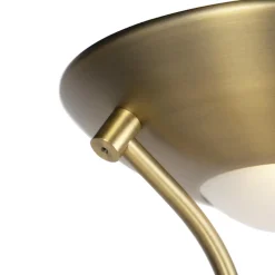 Staande Lampen-QAZQA vloerlampen diva bruin geïntegreerde led