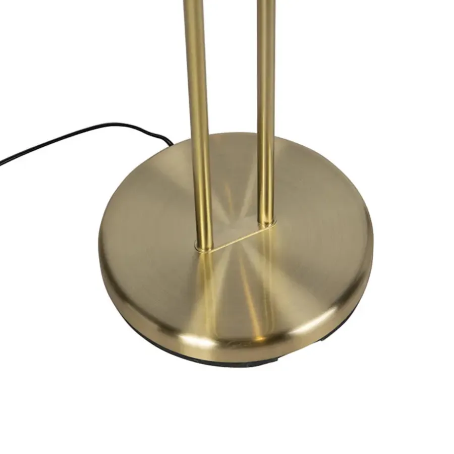 Staande Lampen-QAZQA vloerlampen diva goudkleurig geïntegreerde led