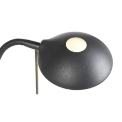 Staande Lampen-QAZQA vloerlampen diva zwart geïntegreerde led