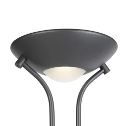 Staande Lampen-QAZQA vloerlampen diva zwart geïntegreerde led