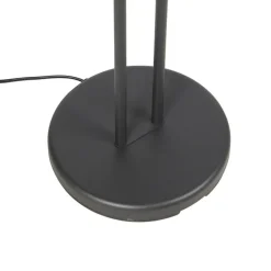 Staande Lampen-QAZQA vloerlampen diva zwart geïntegreerde led