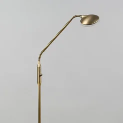 Staande Lampen-QAZQA vloerlampen eva bruin geïntegreerde led