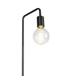 Staande Lampen-QAZQA vloerlampen facil zwart e27