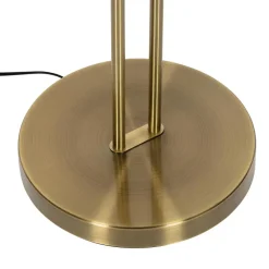 Staande Lampen-QAZQA vloerlampen fez bruin geïntegreerde led