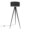 QAZQA vloerlampen ilse zwart e27