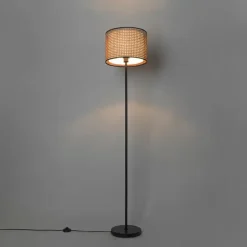 Staande Lampen-QAZQA vloerlampen kata crème e27