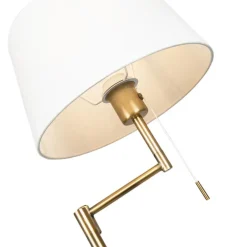Staande Lampen-QAZQA vloerlampen ladas bruin e27