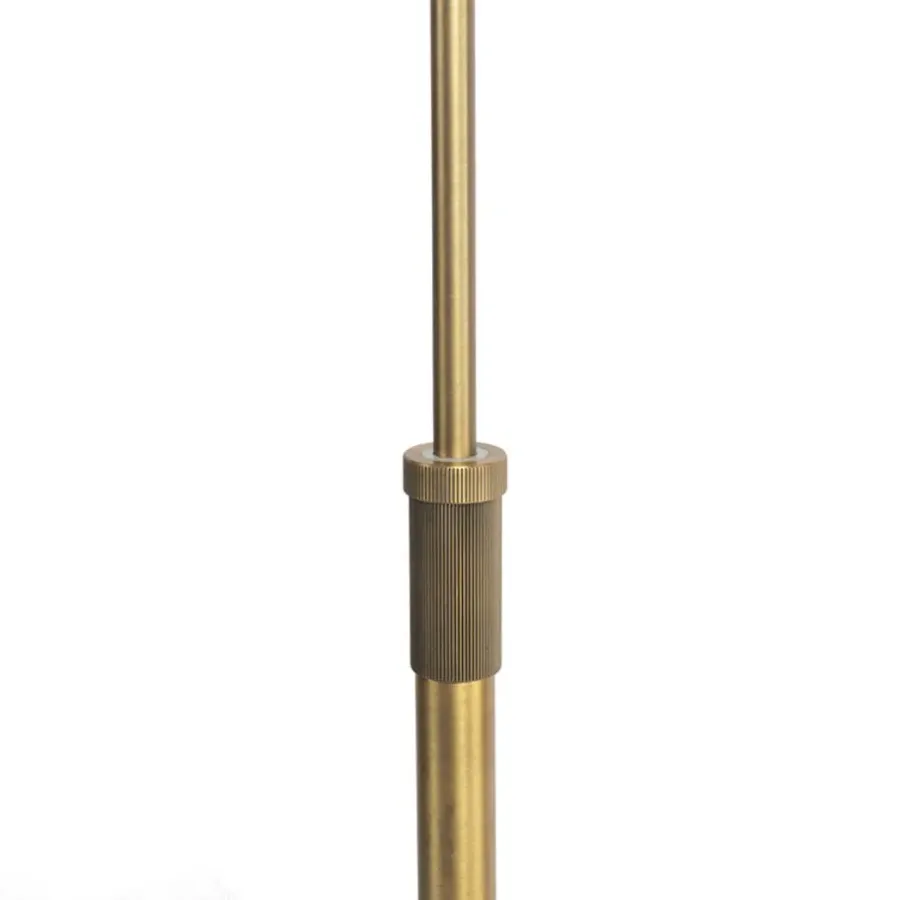 Staande Lampen-QAZQA vloerlampen ladas bruin e27